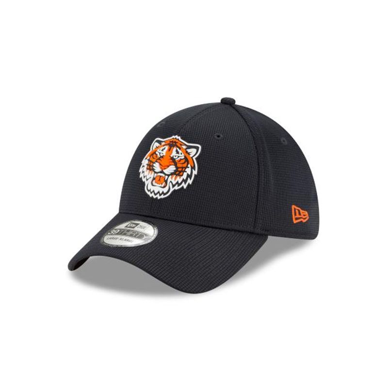 MLB Detroit Tigers Clubhouse Collection 39Thirty Stretch Fit (JQT3514) - Blue New Era Caps